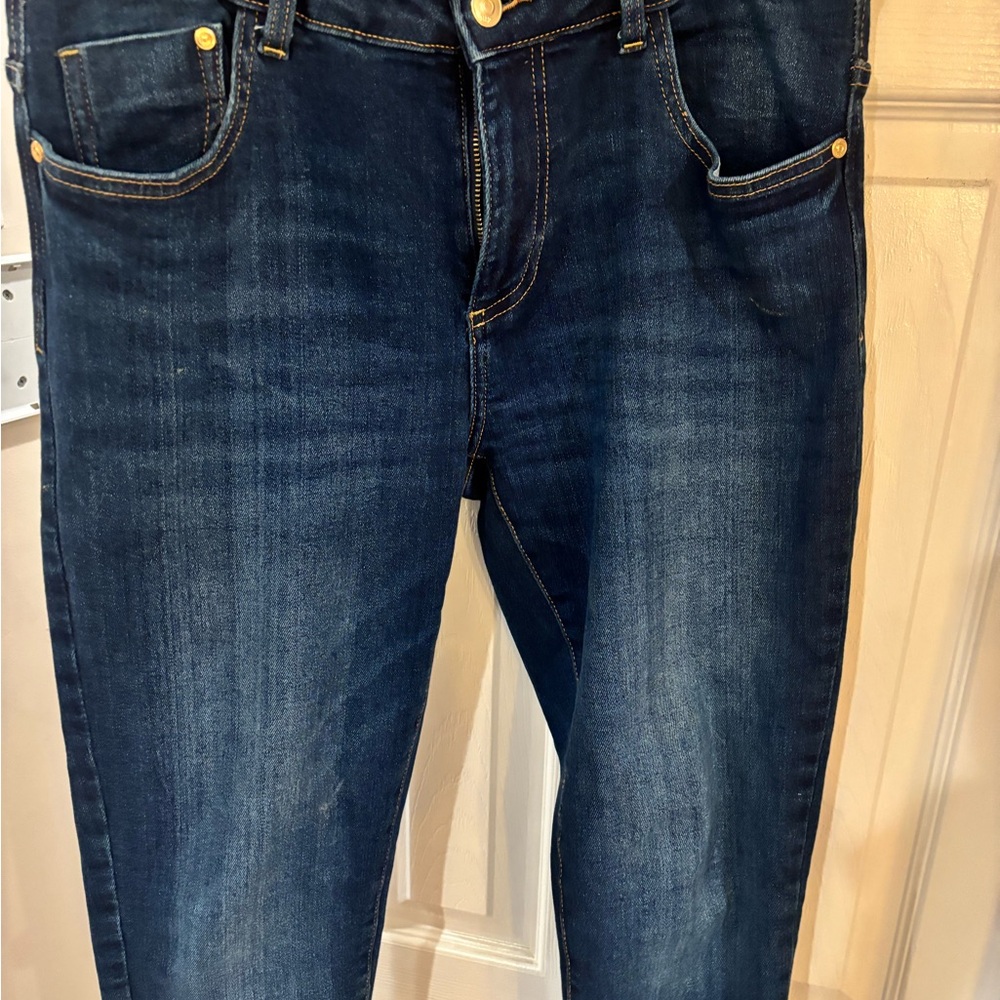 Zara Indigo Denim Trousers